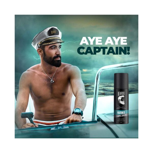 Beardo Mariner Captain Jack Perfume Deodorant Body Spray (40ml) - Beardo