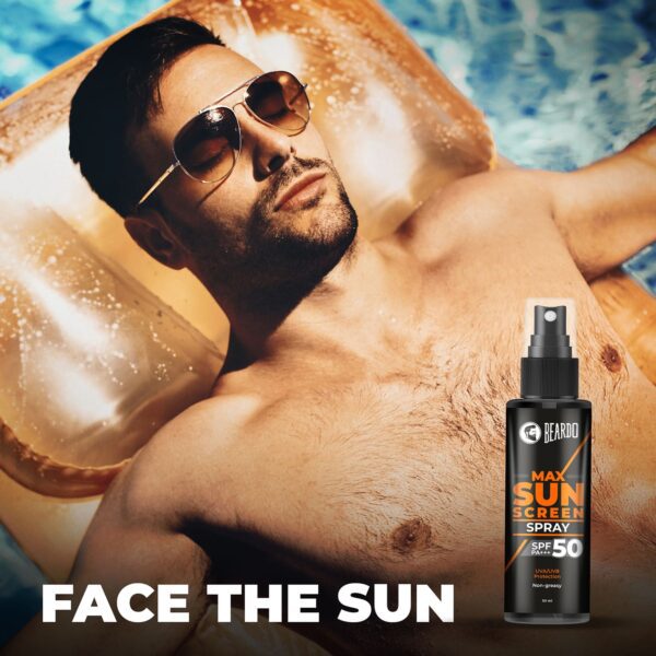 Beardo Max Sunscreen Lotion Spray SPF50 (50ml) - Beardo