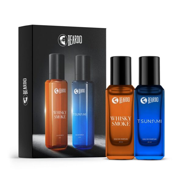 Beardo Men Whisky Smoke And Tsunami Fragrance Combo (20 ml) - Beardo