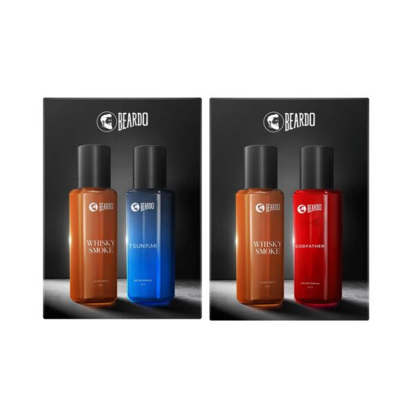 Beardo Men Whisky Smoke and Tsunami & Whisky Smoke and Godfather EDP Combo - Beardo