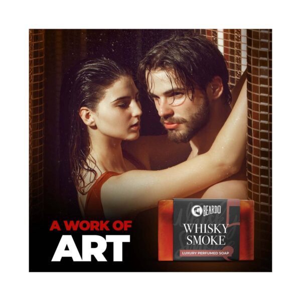 Beardo Men Whisky Smoke Perfumed Luxury Soap Set (3Pcs) - Beardo