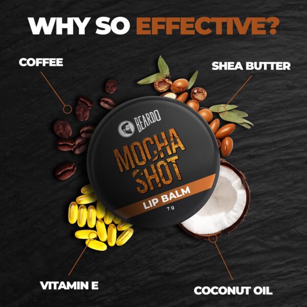 Beardo Mocha Shot Lip Balm (7g) - Beardo