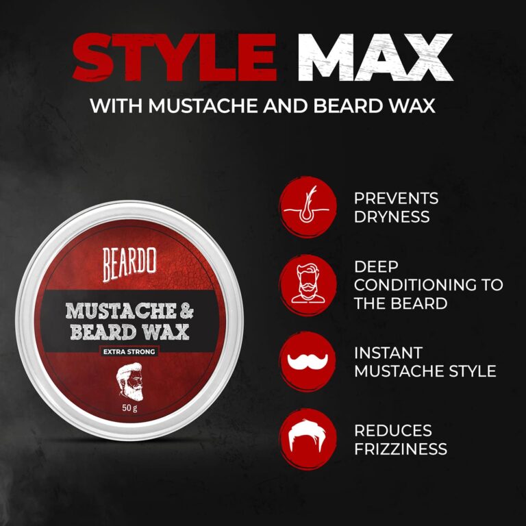 Beardo Mustache & Beard Wax Extra Strong (50g) - Beardo