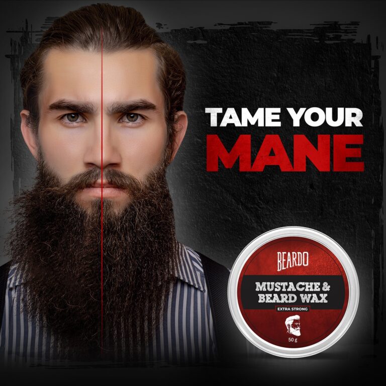 Beardo Mustache & Beard Wax Extra Strong (50g) - Beardo
