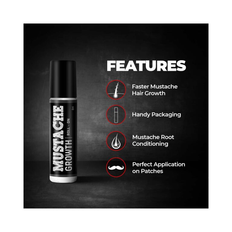 Beardo Mustache Growth Roll-On (8ml) - Beardo