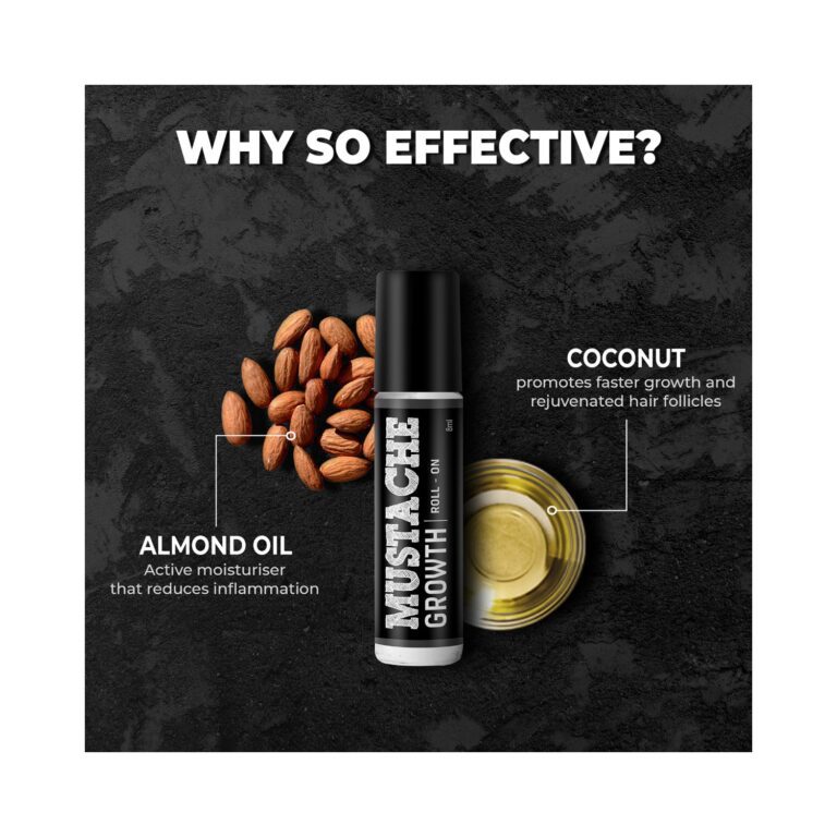 Beardo Mustache Growth Roll-On (8ml) - Beardo