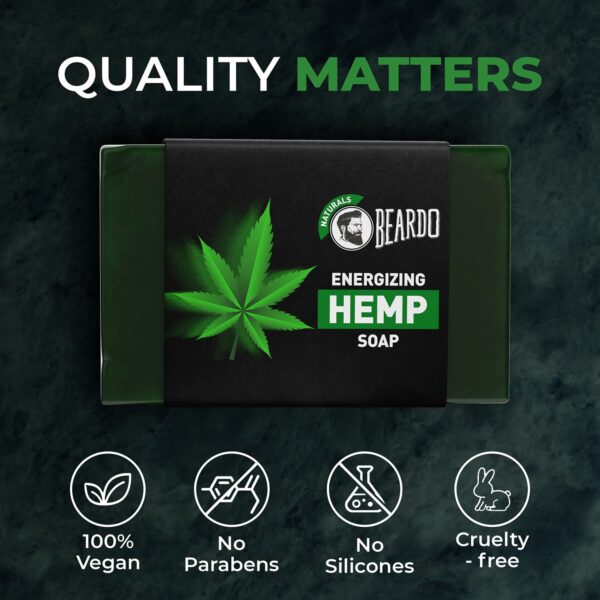 Beardo Skin Tightening Hemp Bath Soap (125g) - Beardo