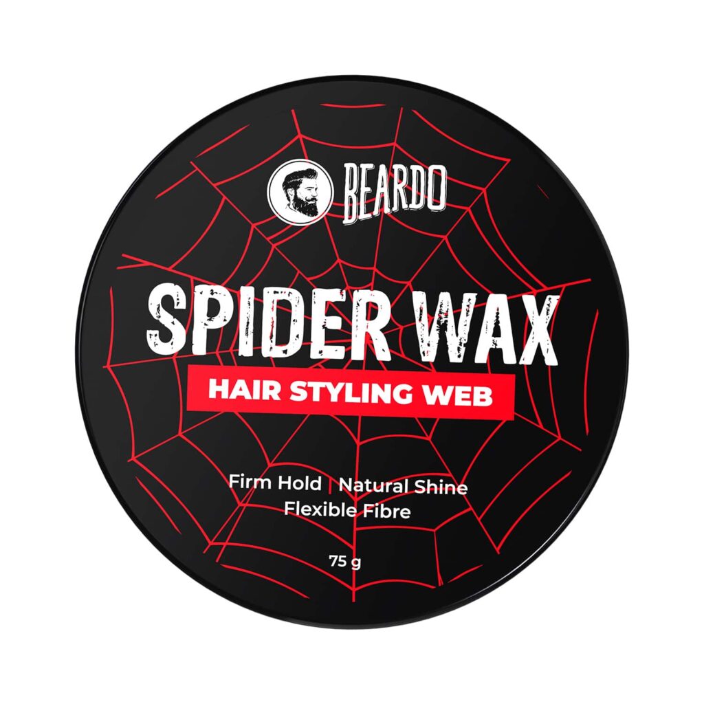 Beardo Spider Wax Hair Styling Web, Sclupting Fiber Strong Hold Natural Shine (75g) - Beardo