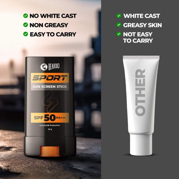Beardo Sport Sunscreen Stick SPF50 (20 g) - Beardo