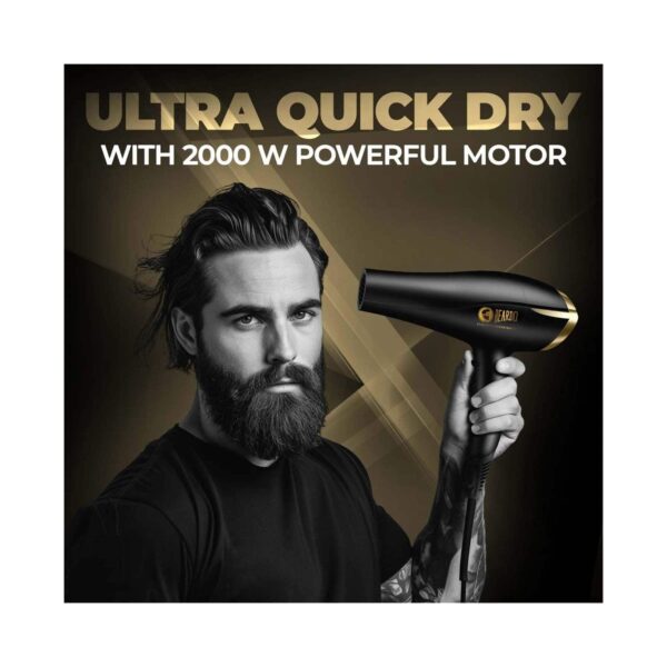 Beardo Studio Professional Tornado Hair Dryer 2000w & Godfather Eau De Parfum Combo (100 ml) - Beardo