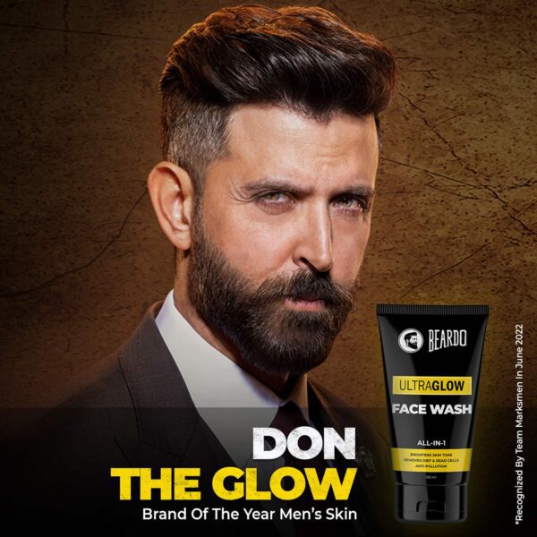 Beardo Ultraglow Facewash For Men 100 ml Combo Pack of 2 - Beardo