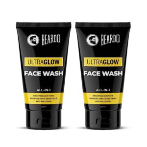 Beardo Ultraglow Facewash For Men 100 ml Combo Pack of 2 - Beardo