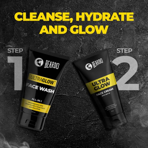 Beardo Ultraglow Facewash For Men 100 ml Combo Pack of 2 - Beardo