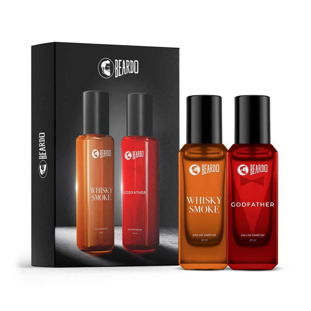Beardo Whiskey Smoke And Godfather Eau De Parfum Set - (20 ml Each) (2 pcs) - Beardo