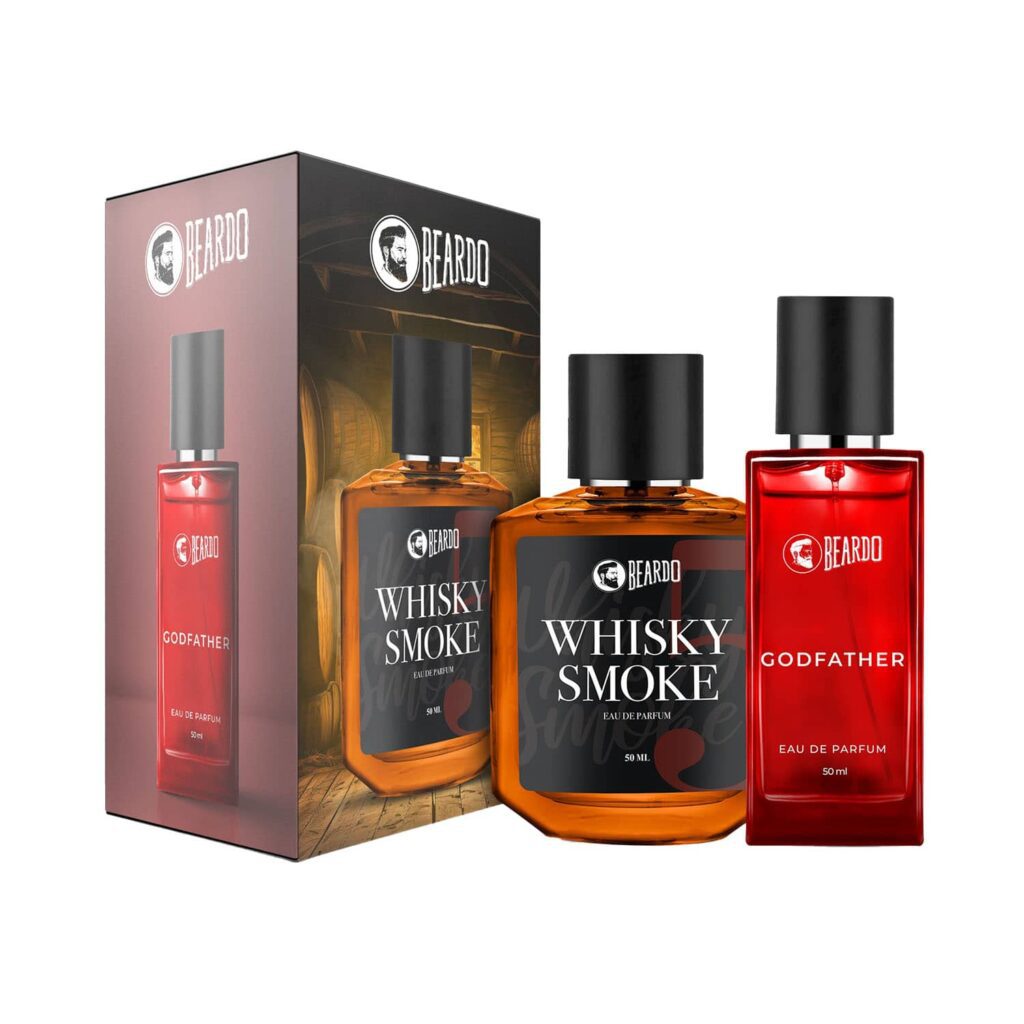 Beardo Whiskey Smoke And Godfather Eau De Parfum Set - (50 ml Each) (2 pcs) - Beardo