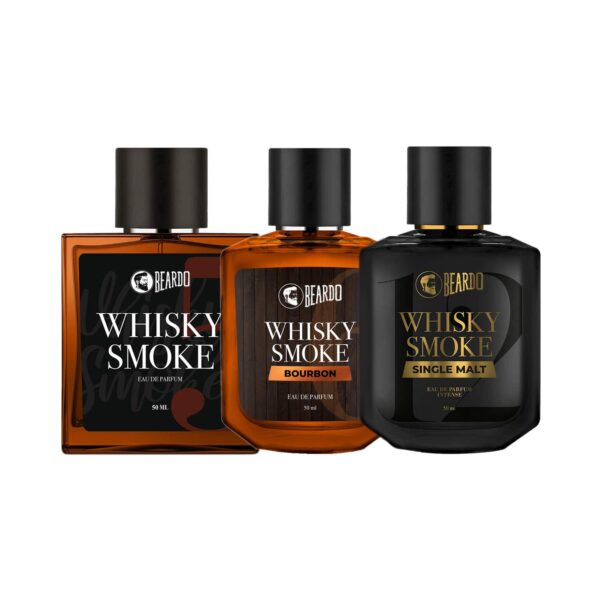 Beardo Whiskey Smoke Perfume EDP, Bourbon Perfume, Single Malt EDP (Set of 3) Combo - Beardo