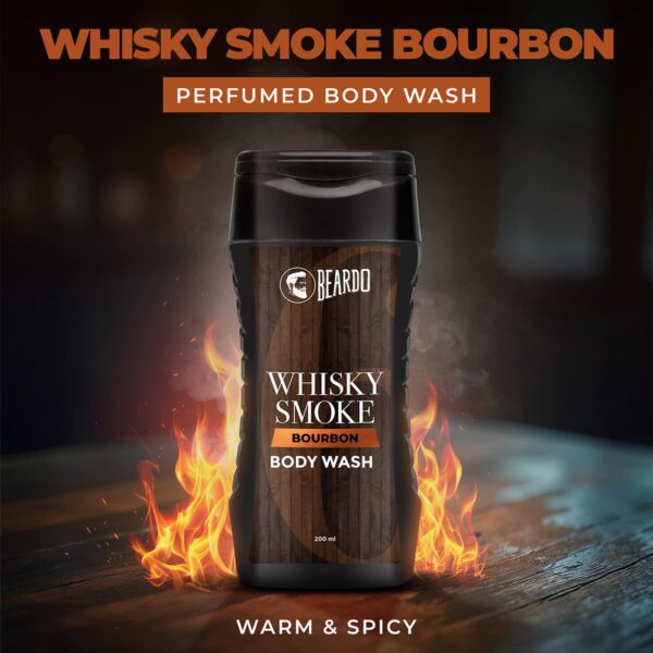 Beardo Whisky Smoke Bourbon Bodywash Bourbon Scented Refreshing & Masculine (200 ml) - Beardo