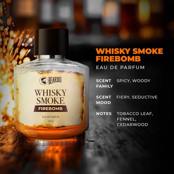 Beardo Whisky Smoke Firebomb Perfume Edp (100ml) - Beardo