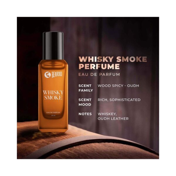 Beardo Whisky Smoke Perfume for Men, Spicy, Woody - Oudh (20 ml) Combo - Beardo