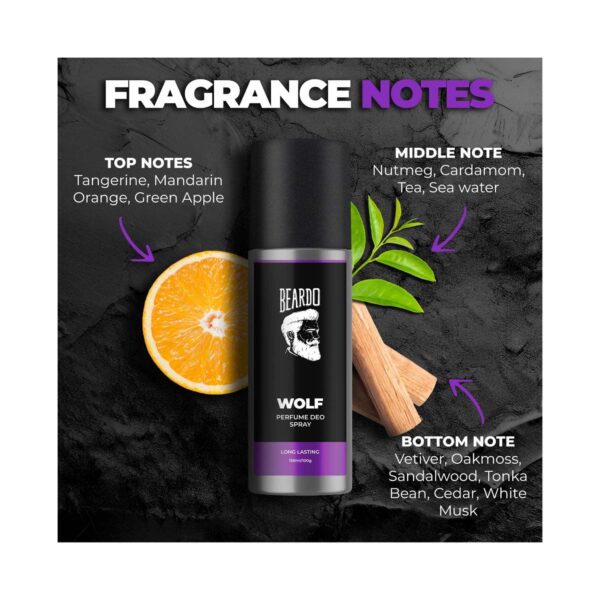 Beardo Wolf Perfume Deo Spray For Men (150 ml) - Beardo
