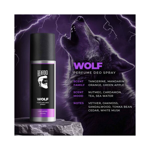 Beardo Wolf Perfume Deo Spray For Men (150 ml) - Beardo
