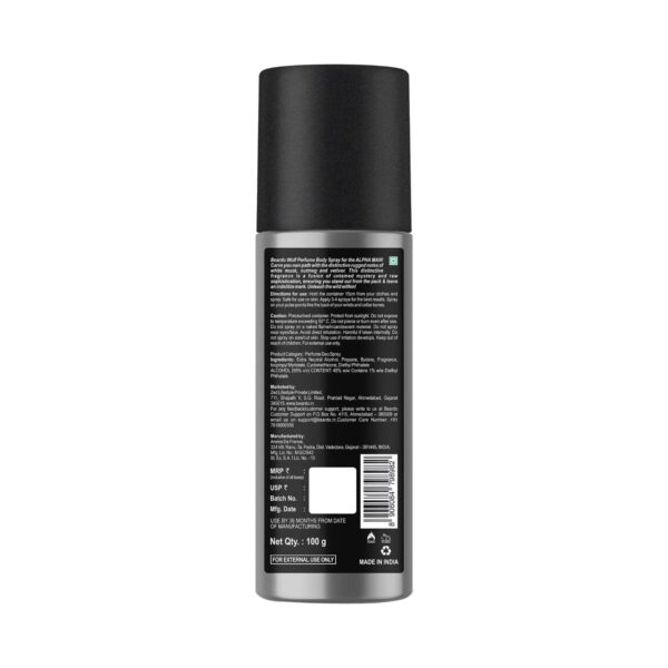 Beardo Wolf Perfume Deo Spray For Men (150 ml) - Beardo