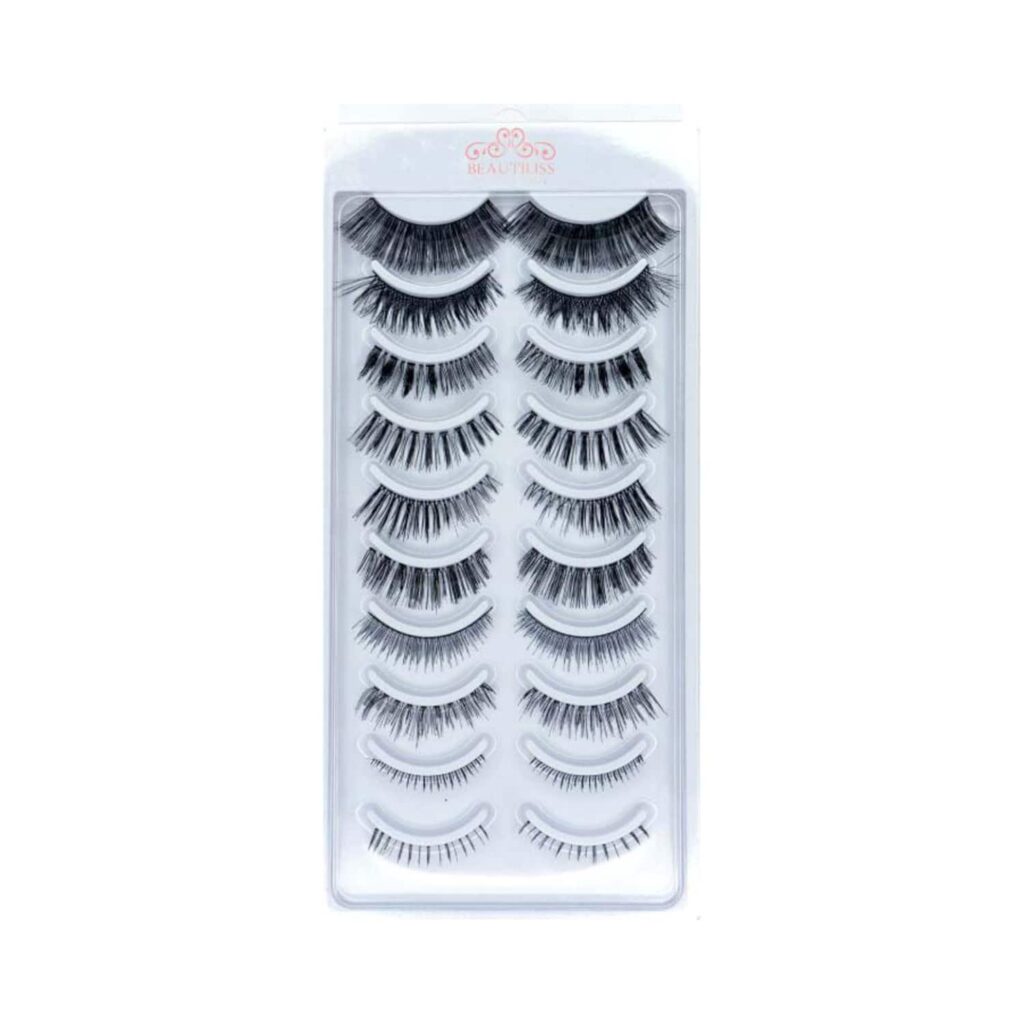 Beautiliss Professional False Eyelashes Set - (10 Pair) - Beautiliss Professional
