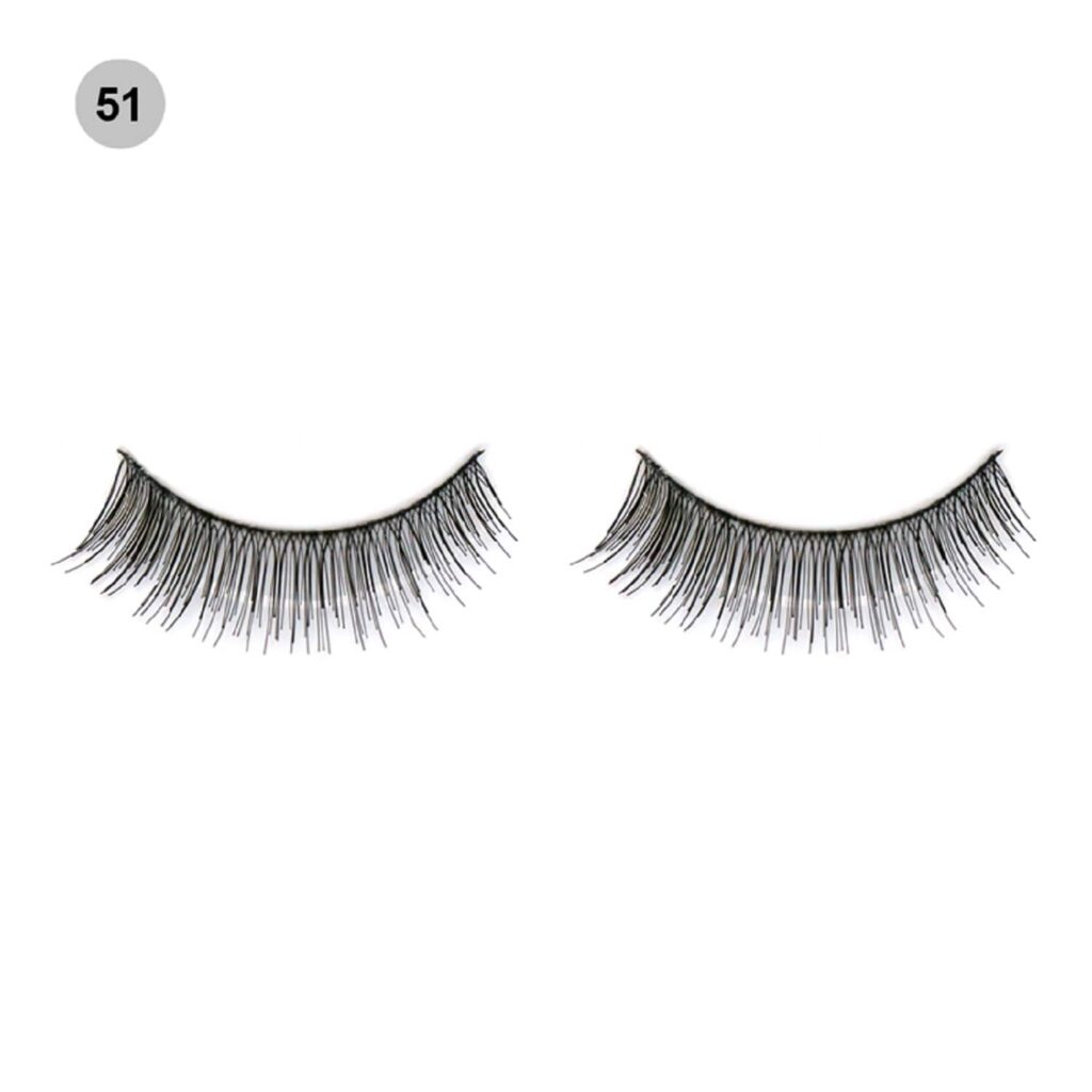 Beautiliss Professional False Eyelashes With Holder - 51 Black - Beautiliss Professional