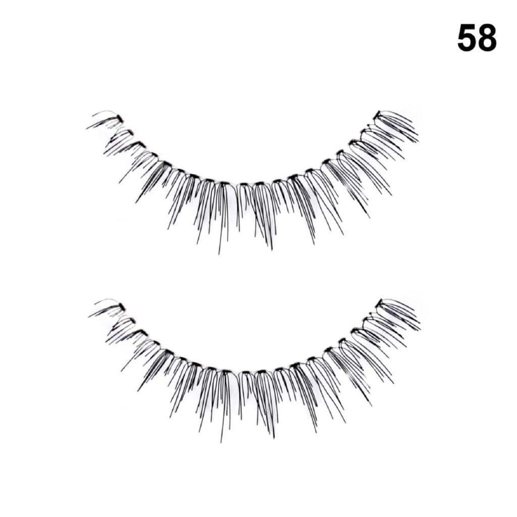 Beautiliss Professional False Eyelashes With Holder - 58 Black - Beautiliss Professional