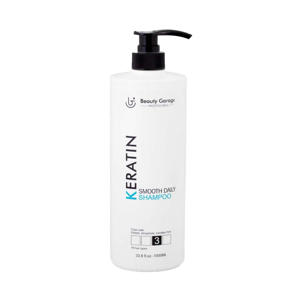 Beauty Garage Keratin Smooth Daily Shampoo (1000 ml) - Beauty Garage