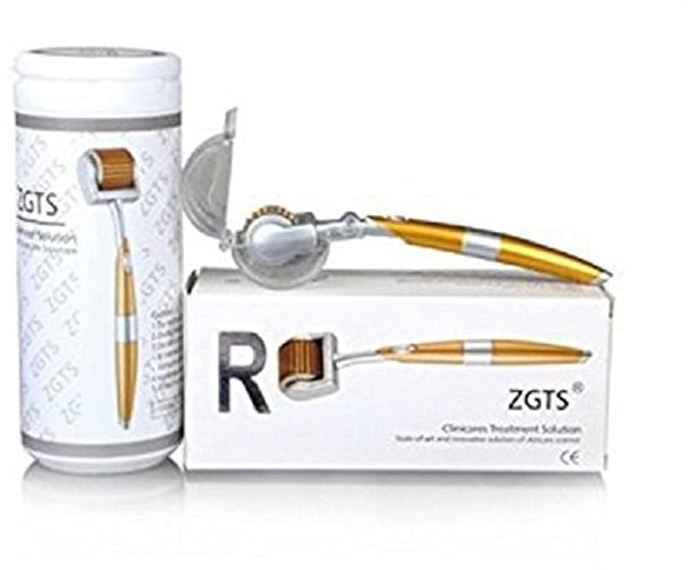 Beauty N Brains Derma Roller with 192 Titanium Alloy Needles Gold) | Professional Microneedling Roller for Face, Hair, and Beard Growth | Skin Rejuvenation and Anti-Aging Tool...