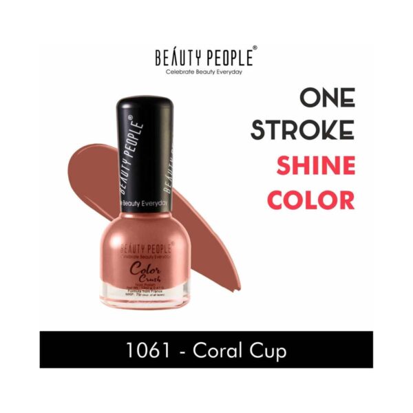 Beauty People Color Crush Nail Polish - 1061 Coral Cup (12ml) - Beauty People