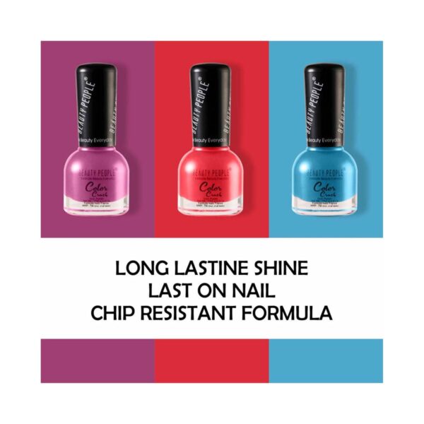 Beauty People Color Crush Nail Polish - 1061 Coral Cup (12ml) - Beauty People