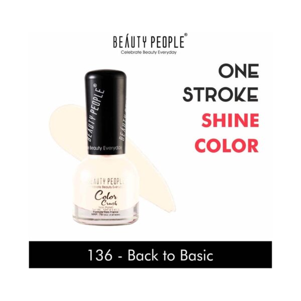 Beauty People Color Crush Nail Polish - 136 Back To Basic (12ml) - Beauty People