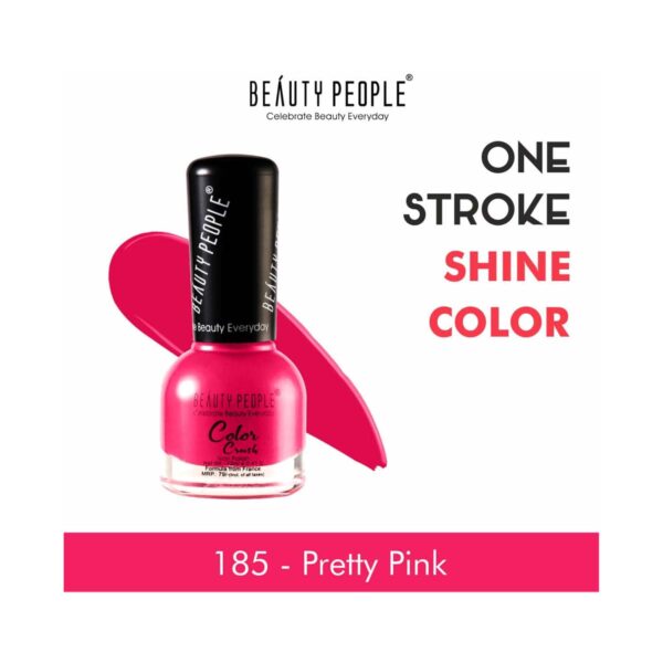 Beauty People Color Crush Nail Polish - 185 Pretty Pink (12ml) - Beauty People