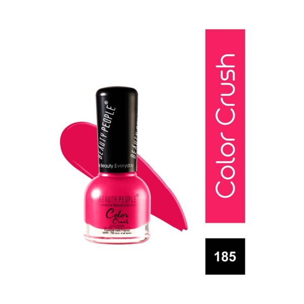Beauty People Color Crush Nail Polish - 185 Pretty Pink (12ml) - Beauty People