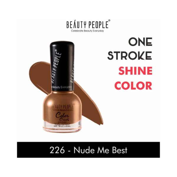 Beauty People Color Crush Nail Polish - 226 Nude Me Best (12ml) - Beauty People