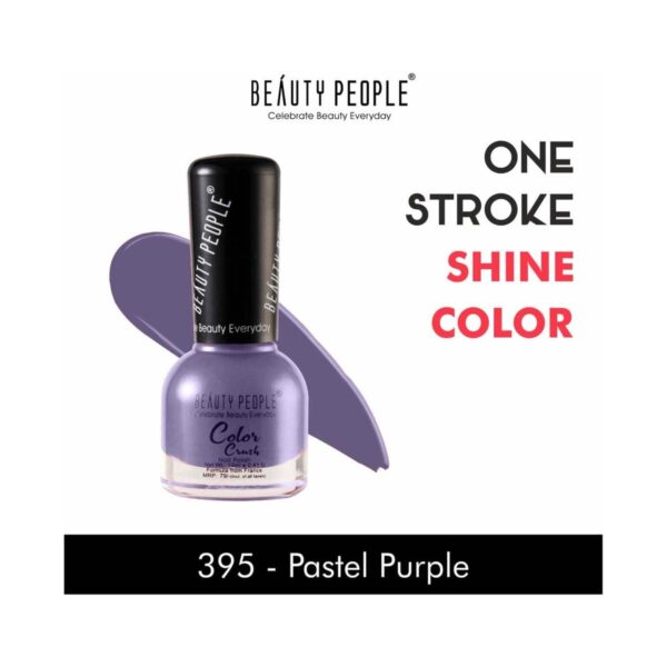 Beauty People Color Crush Nail Polish - 395 Pastel Purple (12ml) - Beauty People