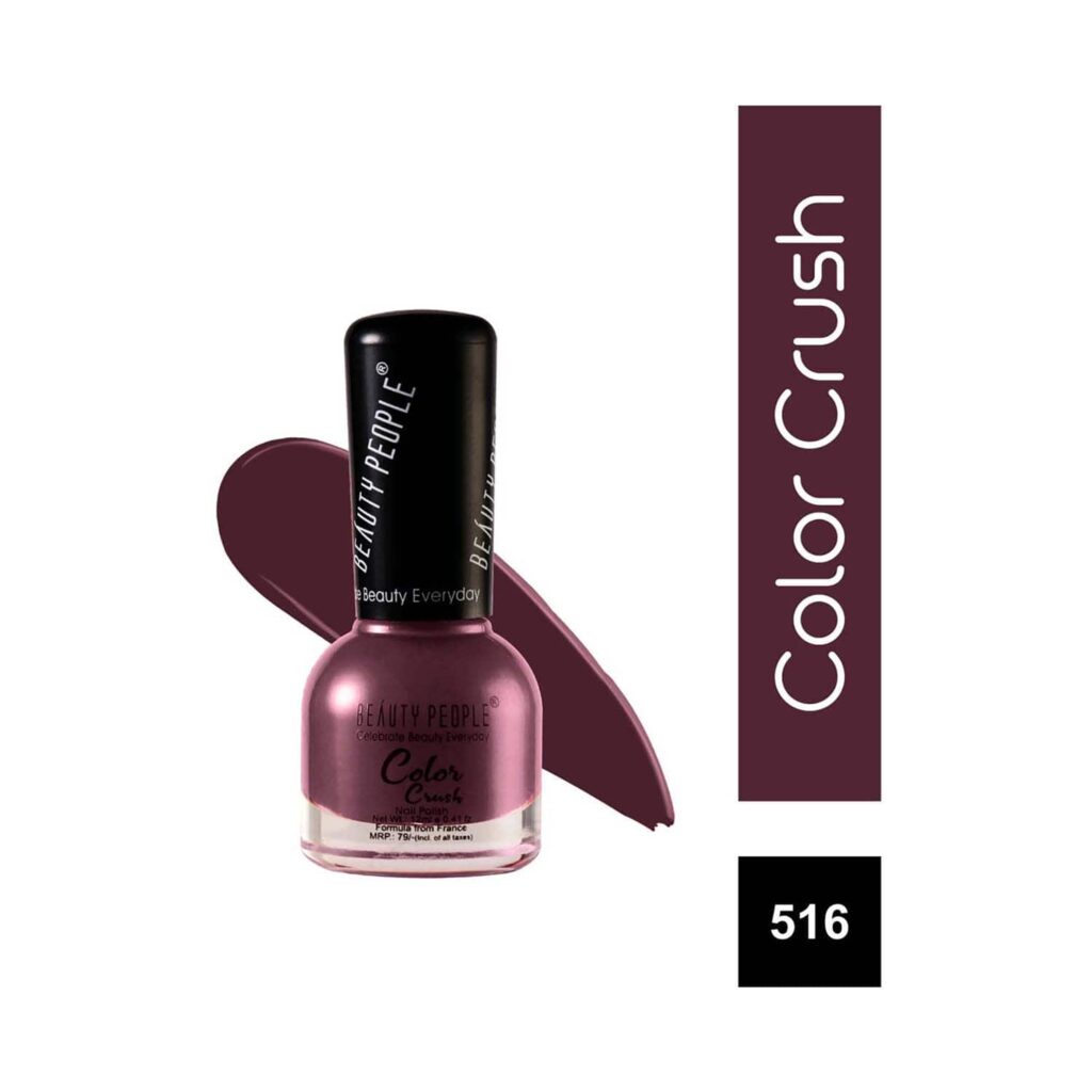 Beauty People Color Crush Nail Polish - 516 Premium Purple (12ml) - Beauty People
