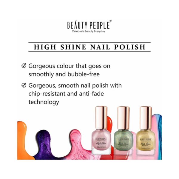 Beauty People High Shine Nail Polish - 1031 Selfish Silver (12ml) - Beauty People