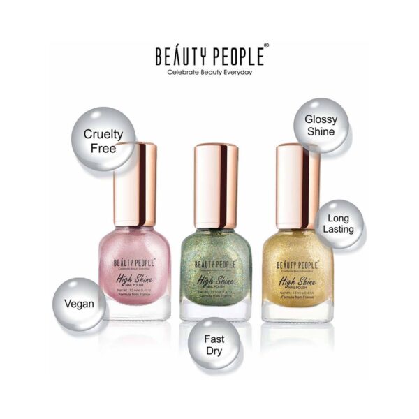 Beauty People High Shine Nail Polish - 1031 Selfish Silver (12ml) - Beauty People