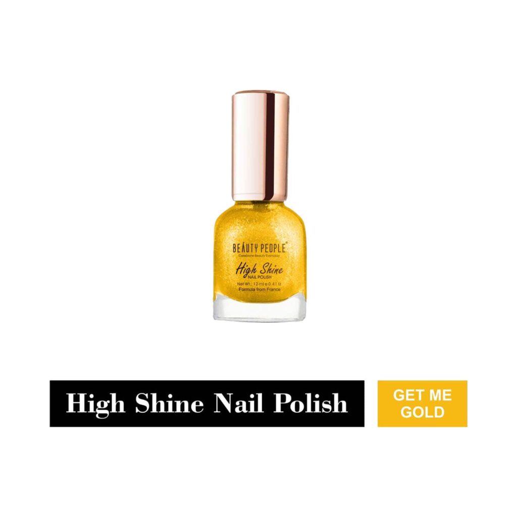Beauty People High Shine Nail Polish - 1035 Get Me Gold (12ml) - Beauty People