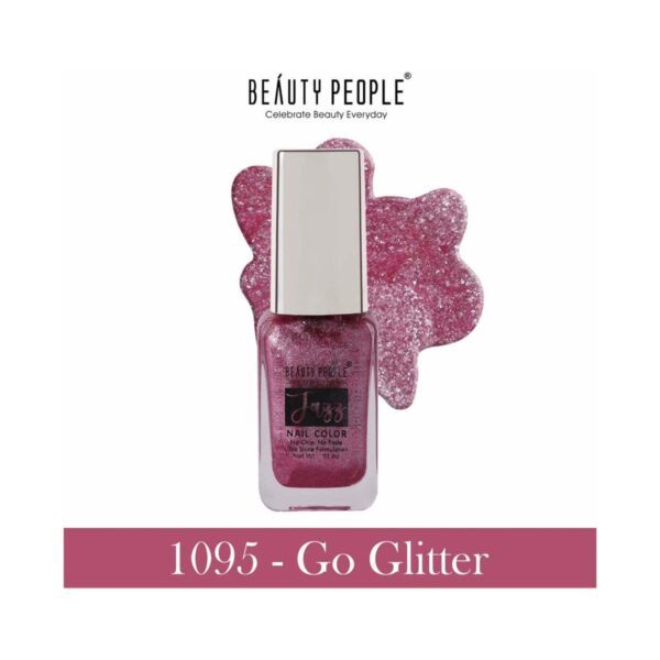 Beauty People Jazz Nail Color - 1095 Go Glitter (11ml) - Beauty People