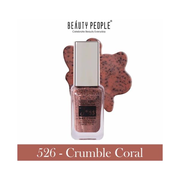 Beauty People Jazz Nail Color - 526 Crumble Coral (11ml) - Beauty People