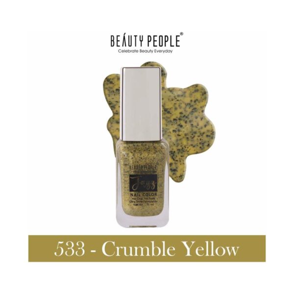 Beauty People Jazz Nail Color - 533 Crumble Yellow (11ml) - Beauty People
