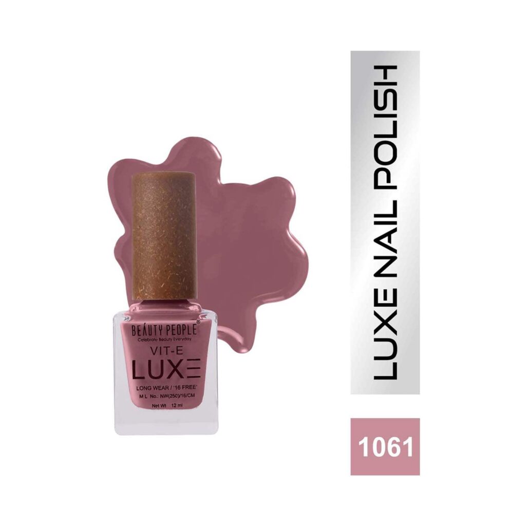 Beauty People Luxe Nail Polish with Vitamin E - 1061 Peach Peach (12ml) - Beauty People