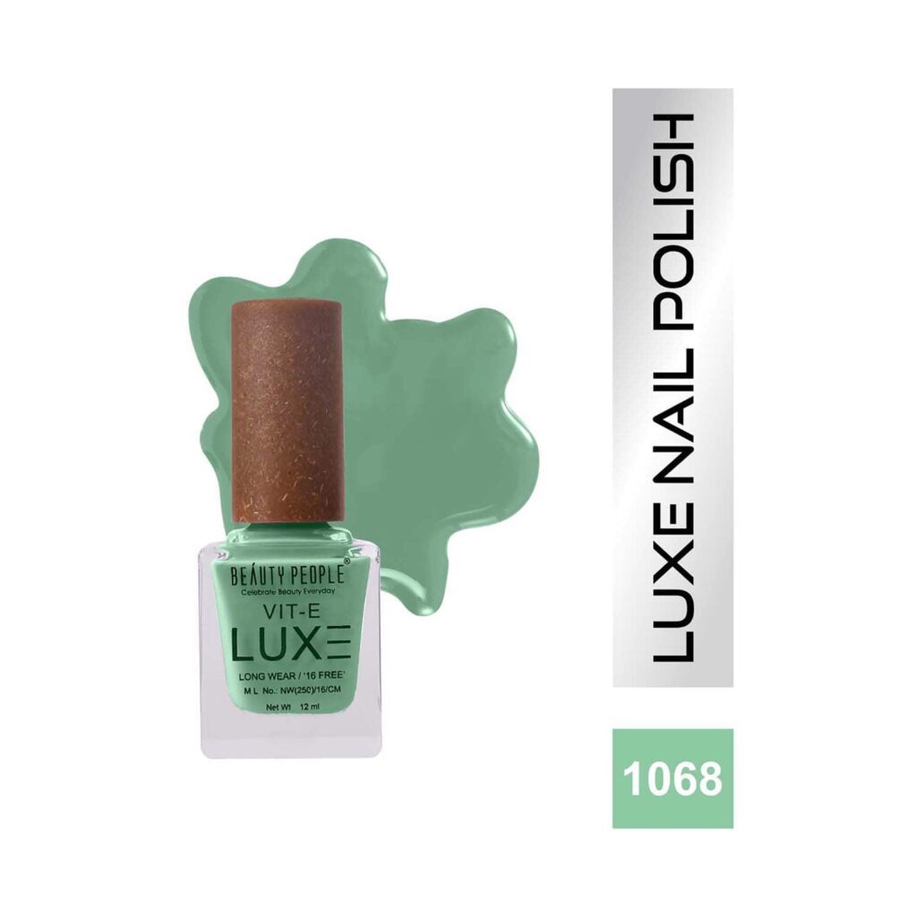 Beauty People Luxe Nail Polish with Vitamin E - 1068 Marvelous Mint (12ml) - Beauty People