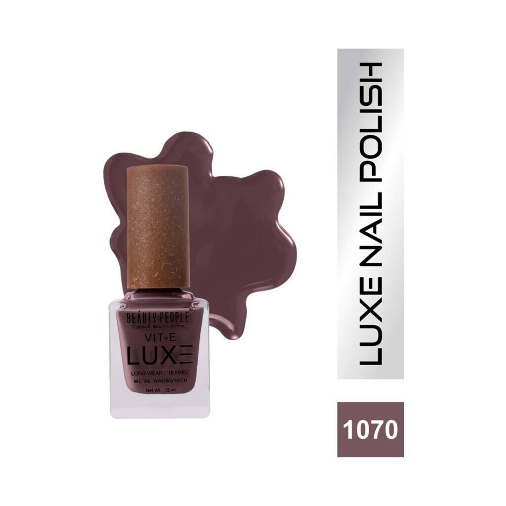 Beauty People Luxe Nail Polish with Vitamin E - 1070 Cappuccino (12ml) - Beauty People