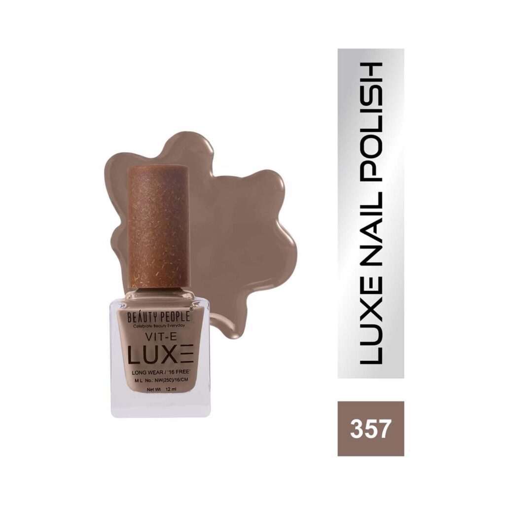 Beauty People Luxe Nail Polish with Vitamin E - 357 Nude At Its Best (12ml) - Beauty People