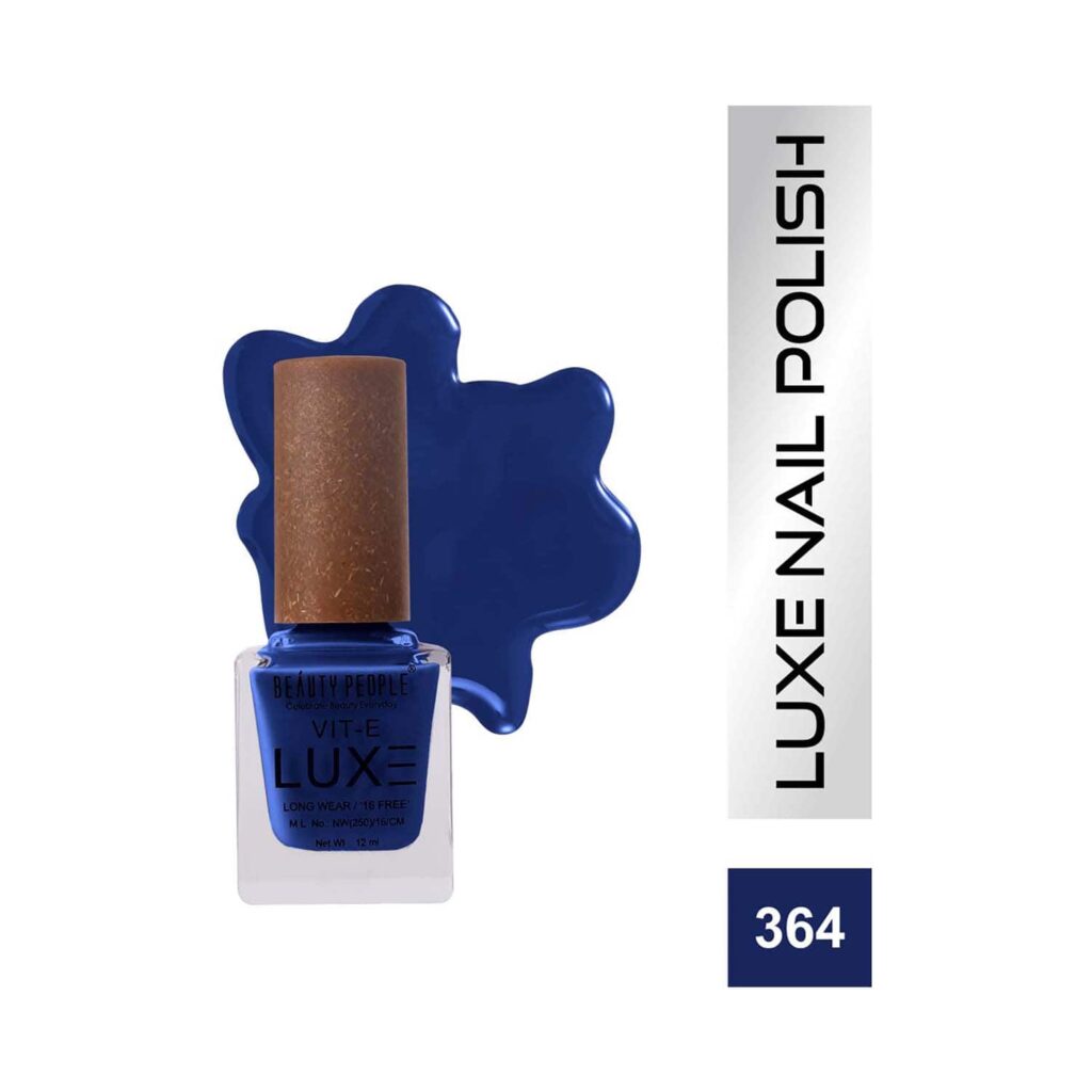 Beauty People Luxe Nail Polish with Vitamin E - 364 Blue Bliss (12ml) - Beauty People